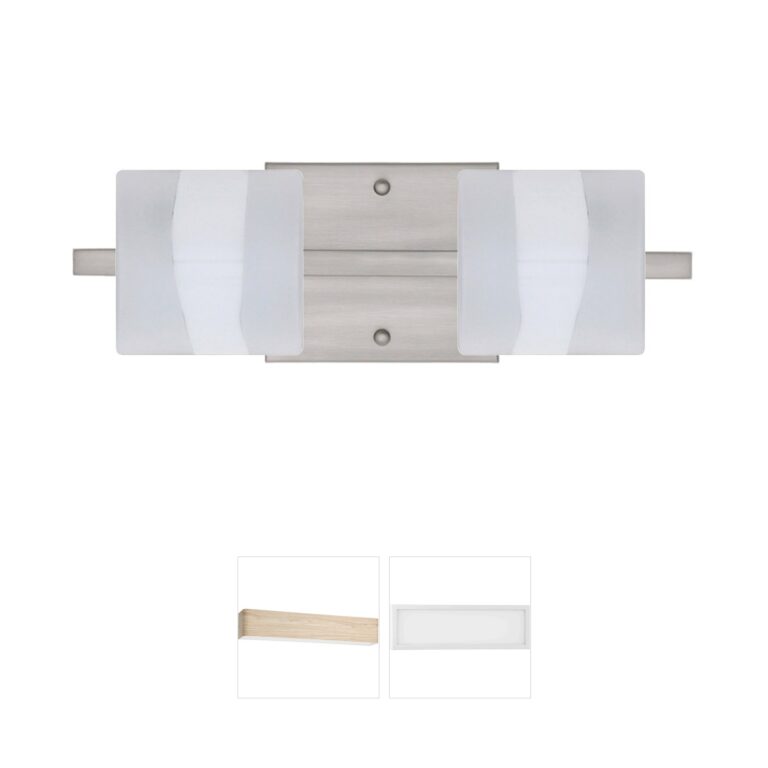 Besa Lighting Paolo Satin Nickel Vanity Light