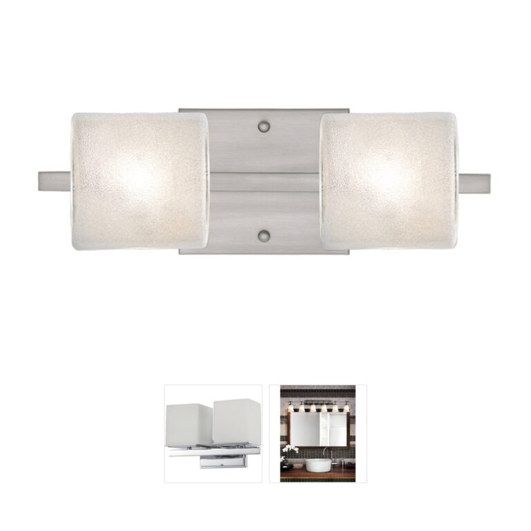 Besa Lighting Paolo Vanity Light with Glitter Glass