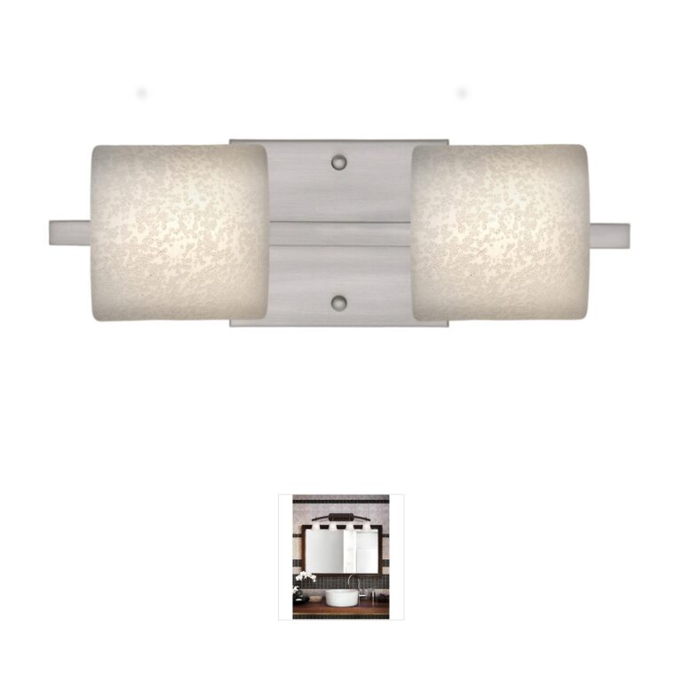 Besa Lighting Paolo Vanity Light - Satin Nickel & Stucco