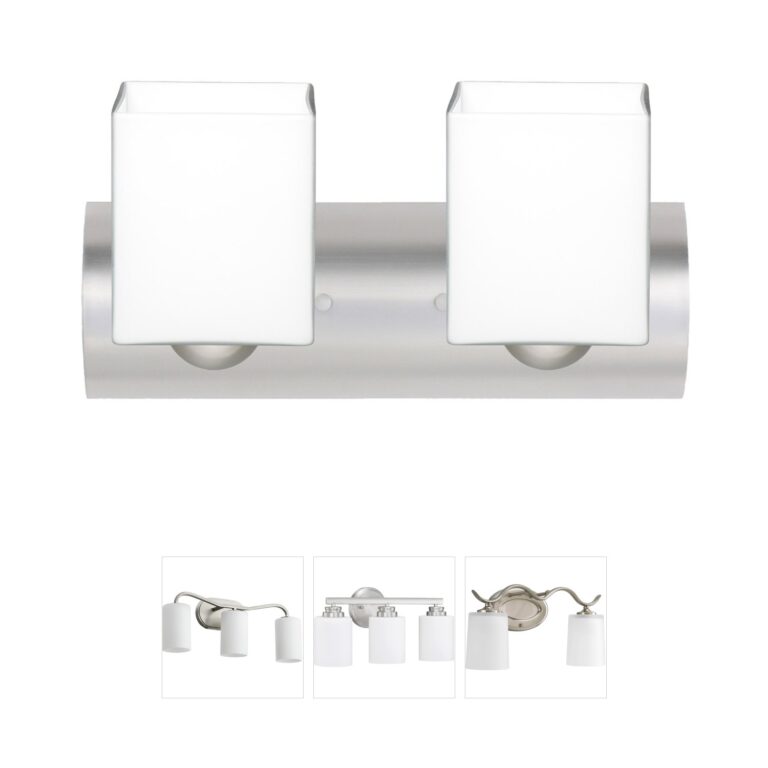 Besa Lighting Rise Collection Satin Nickel LED Vanity Light