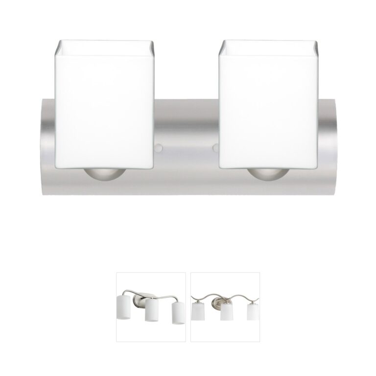 Besa Lighting Rise Satin Nickel Vanity Light
