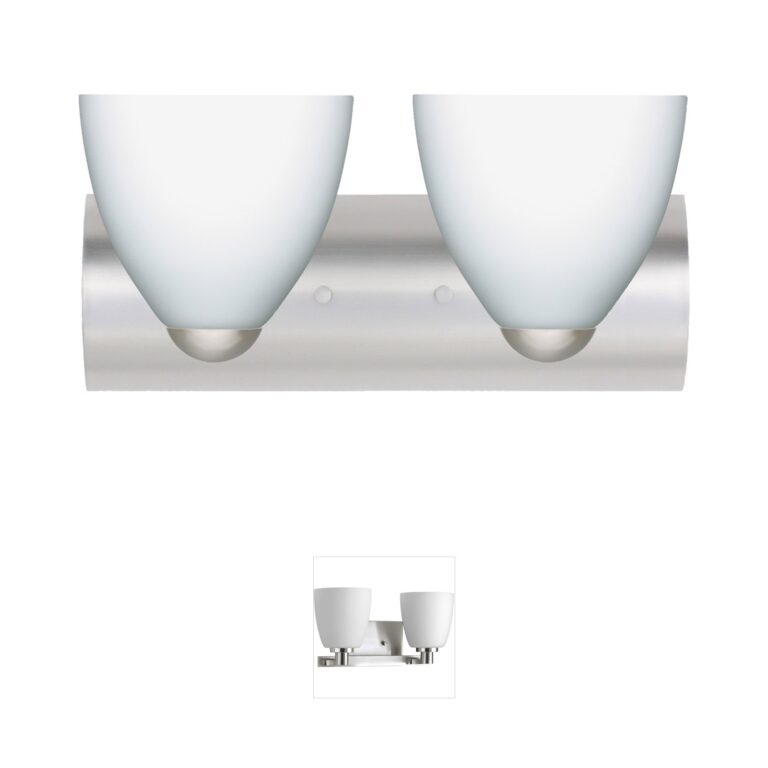 Besa Lighting Sasha II Satin Nickel Vanity Light