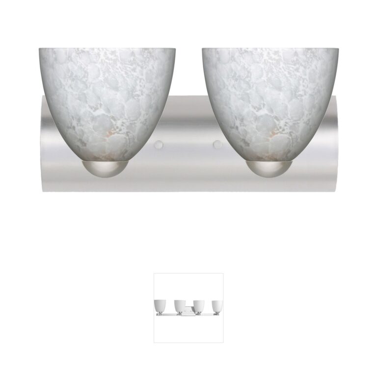 Besa Lighting Sasha II Carrera Glass Vanity Light