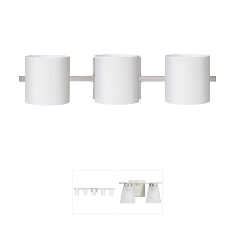 Besa Lighting Pogo Satin Nickel Vanity Light