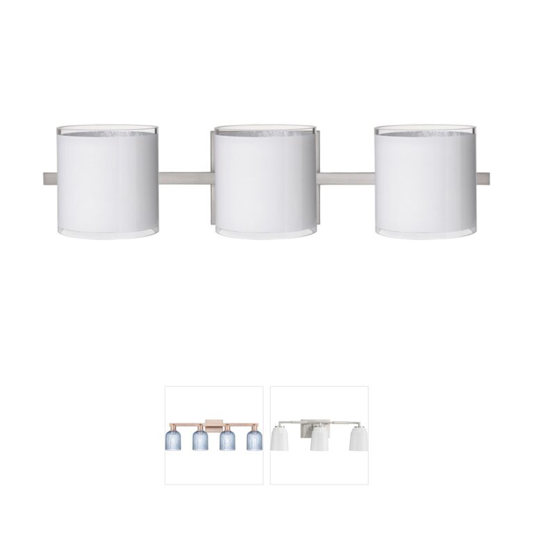 Besa Lighting Pogo Satin Nickel Vanity Light