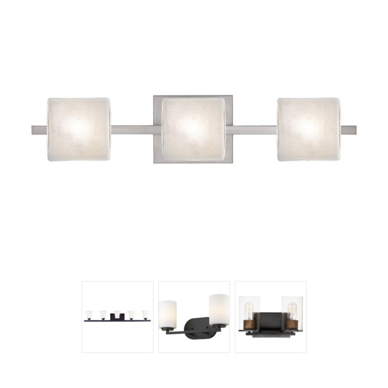 Besa Lighting Paolo Glitter Vanity Light - Satin Nickel