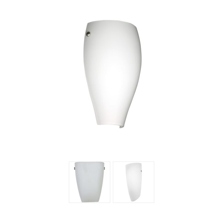 Besa Lighting Chelsea Opal Matte Steel Wall Sconce