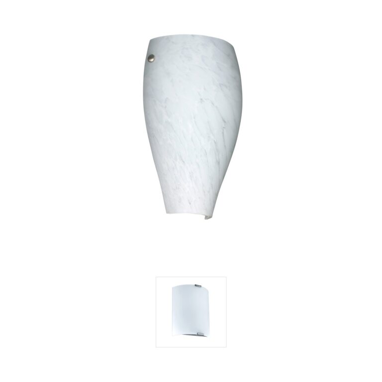 Besa Lighting Chelsea Steel Wall Sconce with Carrera Glass