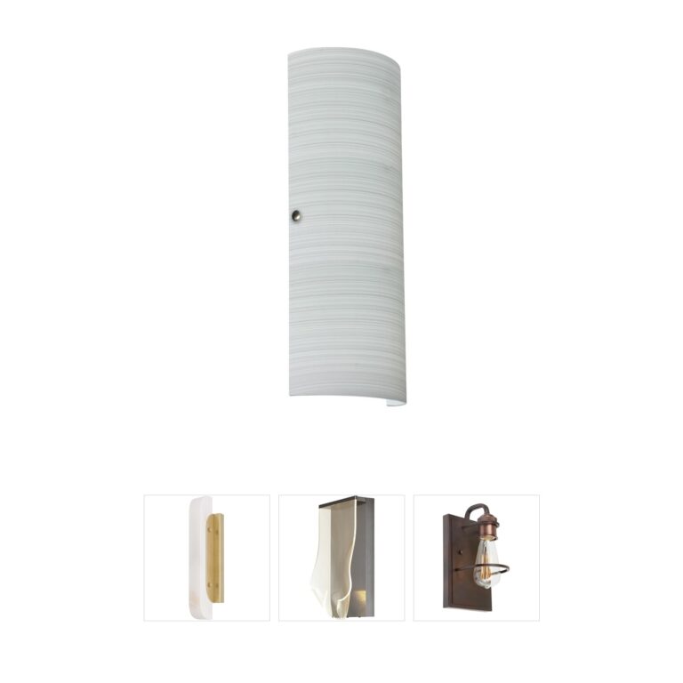 Besa Lighting Torre 18 Steel & Chalk Wall Sconce