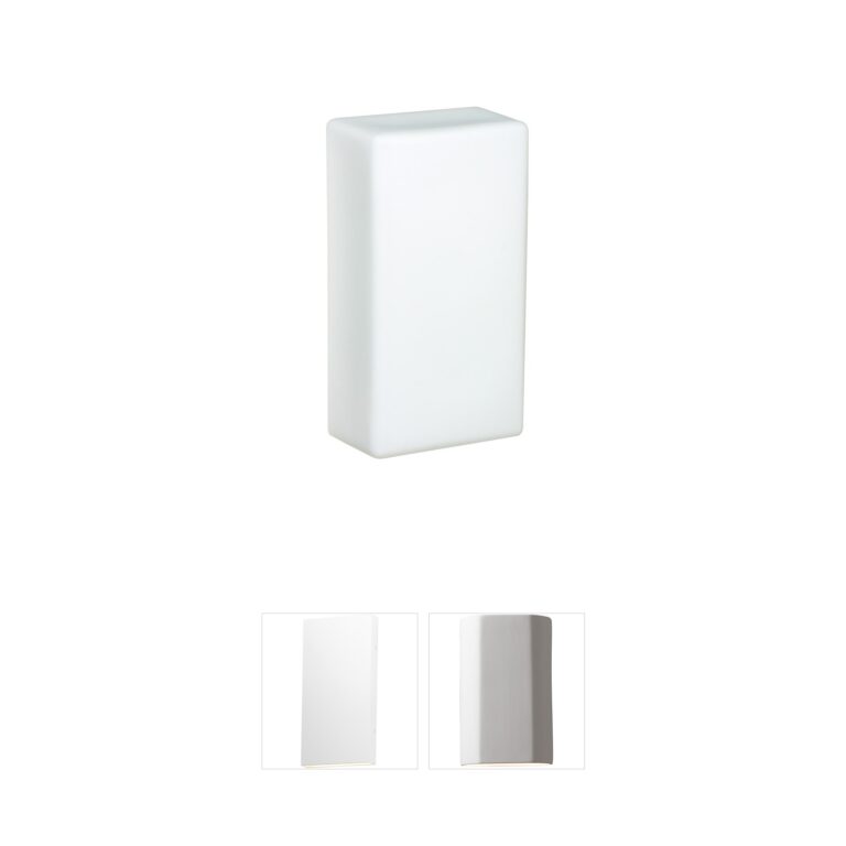 Besa Lighting Geo 5 Aluminum & Opal Matte Outdoor Sconce