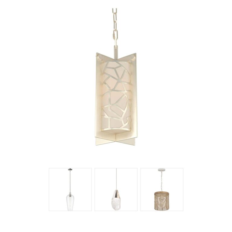 Kalco Miramar Laser Cut Steel Mini Pendant