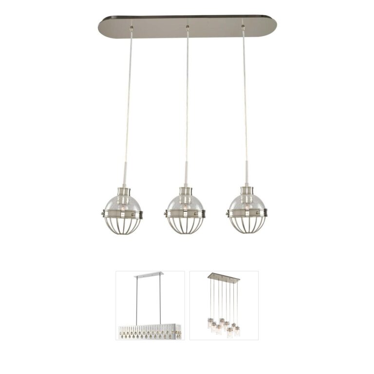 Kalco Lighting Montauk Collection Polished Nickel Island Light