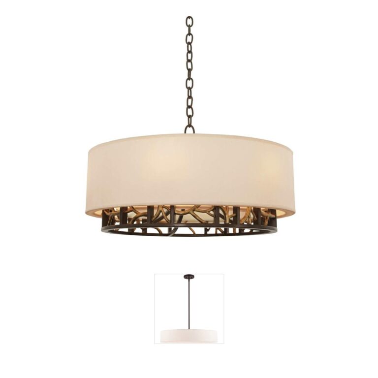 Kalco Hudson Collection Hand-Forged Iron Pendant