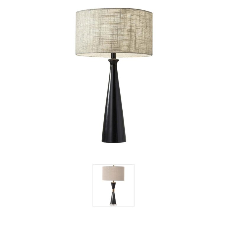 Adesso Linda Black Table Lamp