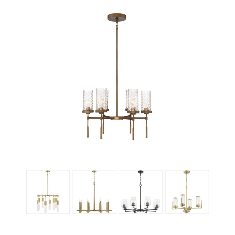 Zeev Lighting Triticus 6-Light Antique Brass Chandelier