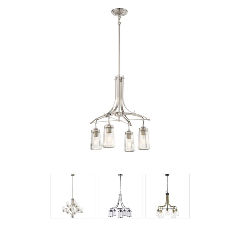 Minka-Lavery Poleis Brushed Nickel Chandelier
