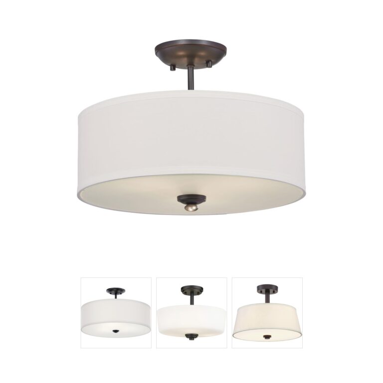 Minka-Lavery Shadowglen Lathan Bronze Semi-Flush Mount