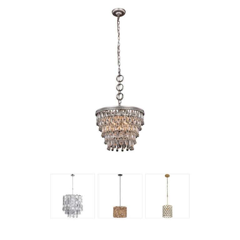 Elegant Lighting Nordic Collection Royal Cut Crystal Pendant