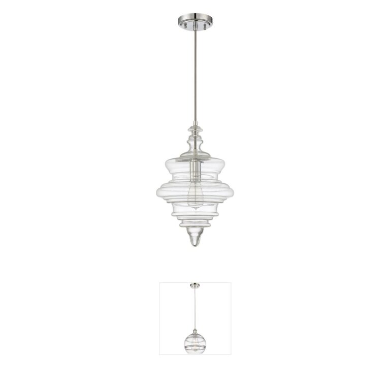 Craftmade Neighborhood Chrome Mini Pendant with Clear Glass