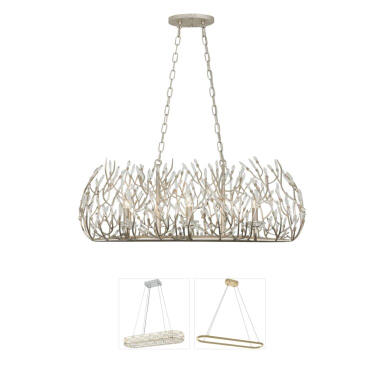 Varaluz Bask Crystal Island Light - Gold Dust