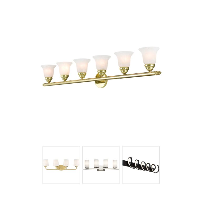 Livex Lighting Neptune Polished Brass 6-Light Vanity