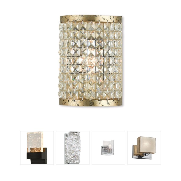 Livex Lighting Grammercy Winter Gold & Crystal Wall Sconce
