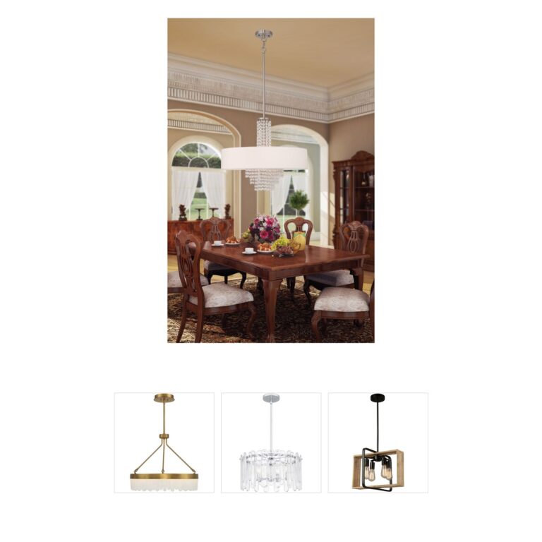 Livex Lighting Carlisle Collection Brushed Nickel Pendant with Crystals