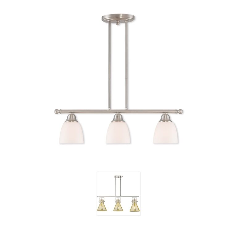 Livex Lighting Somerville Brushed Nickel Island Light