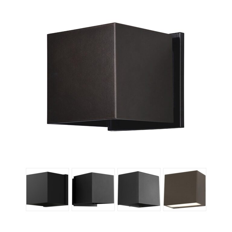 Access Lighting Square Bronze Bi-Directional LED Wall Sconce