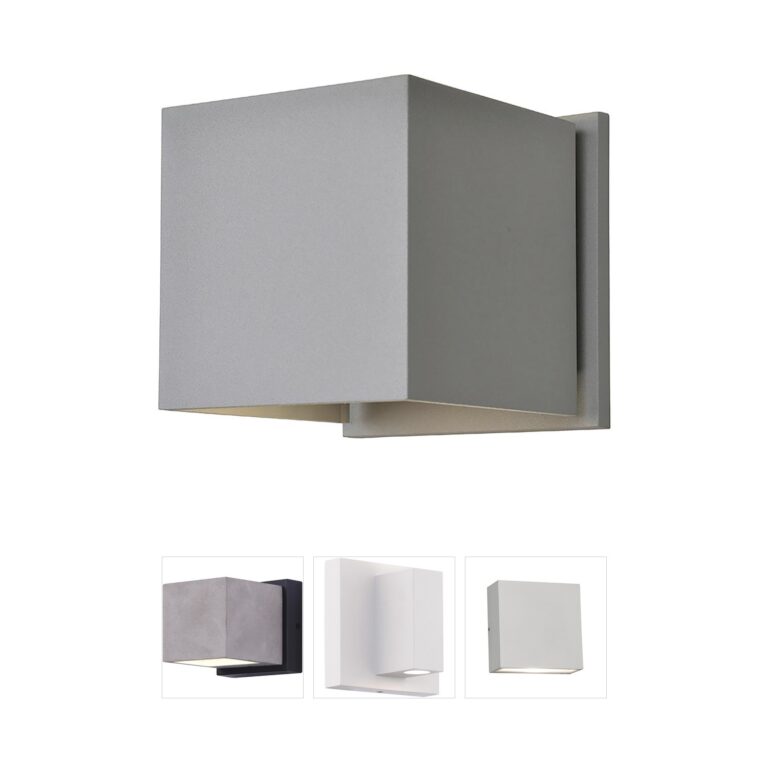 Access Lighting Square Aluminum Bi-Directional LED Outdoor Sconce
