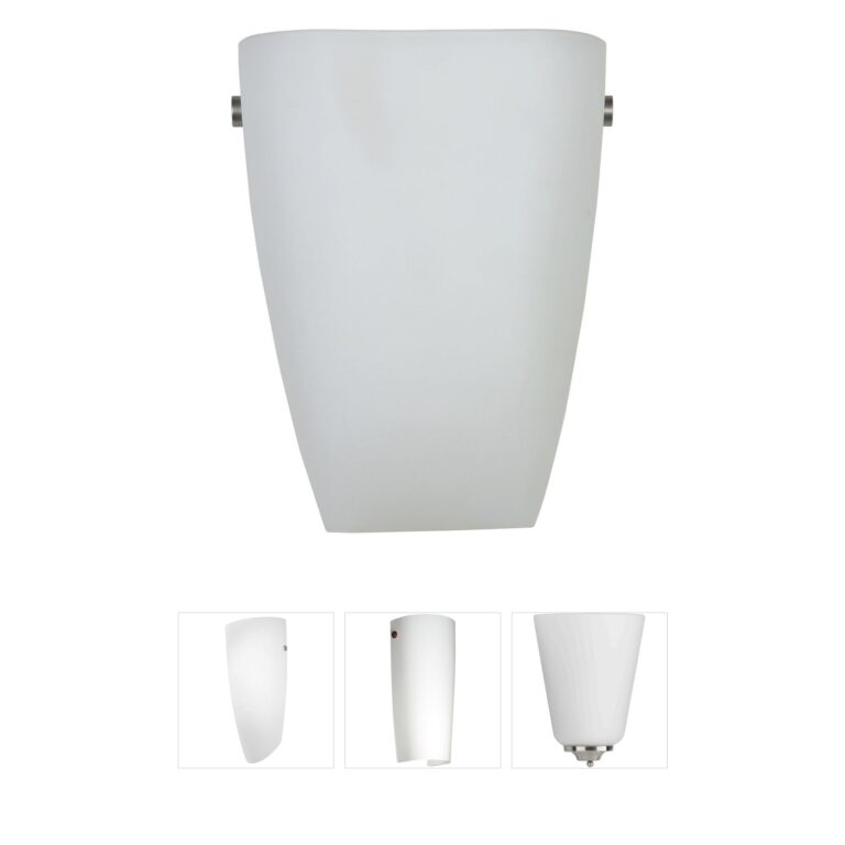 Access Lighting Elementary Brushed Steel Opal Sconce
