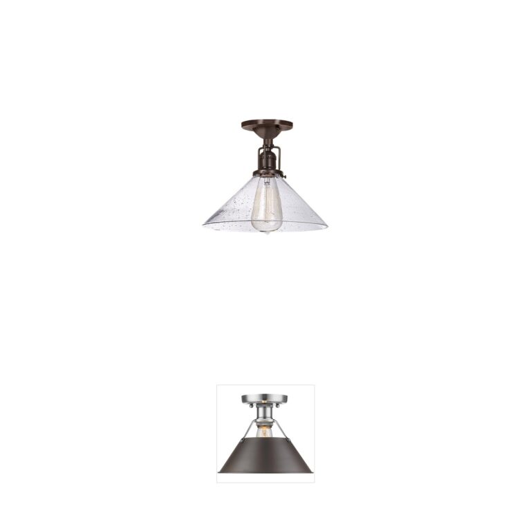 JVI Designs Union Square Bubble Glass Flush Mount