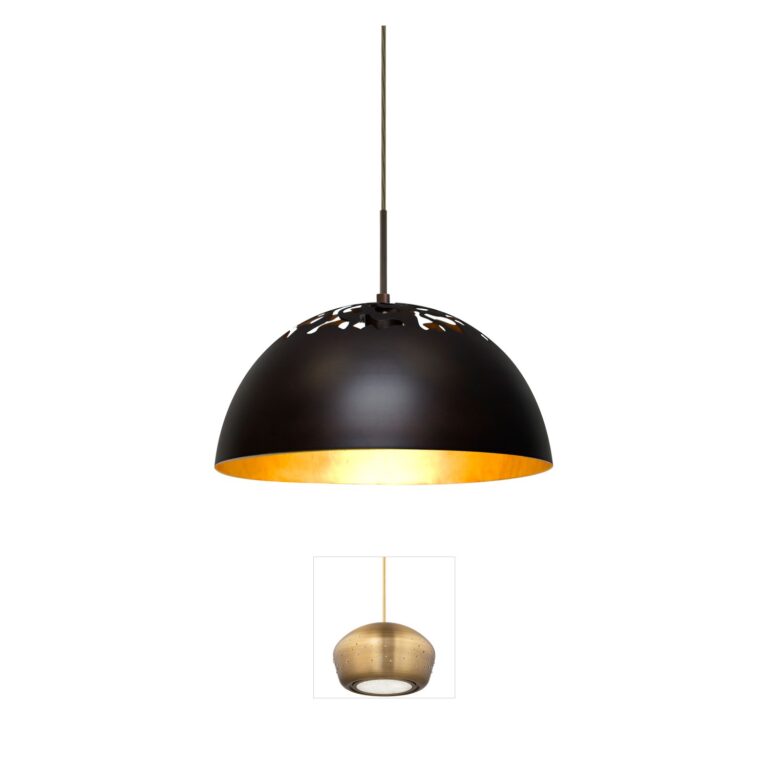 Besa Lighting Gordy Bronze Steel LED Pendant