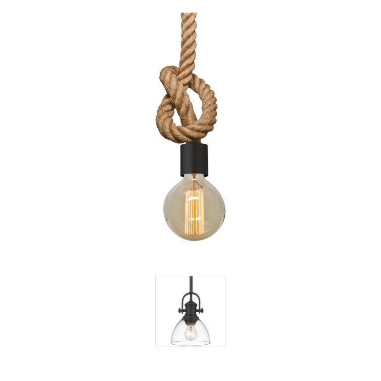 Besa Lighting Solo Black Brass Pendant