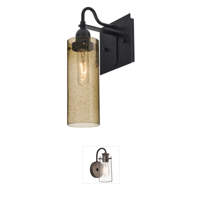 Besa Lighting Juni 10 Latte Bubble Glass Wall Sconce
