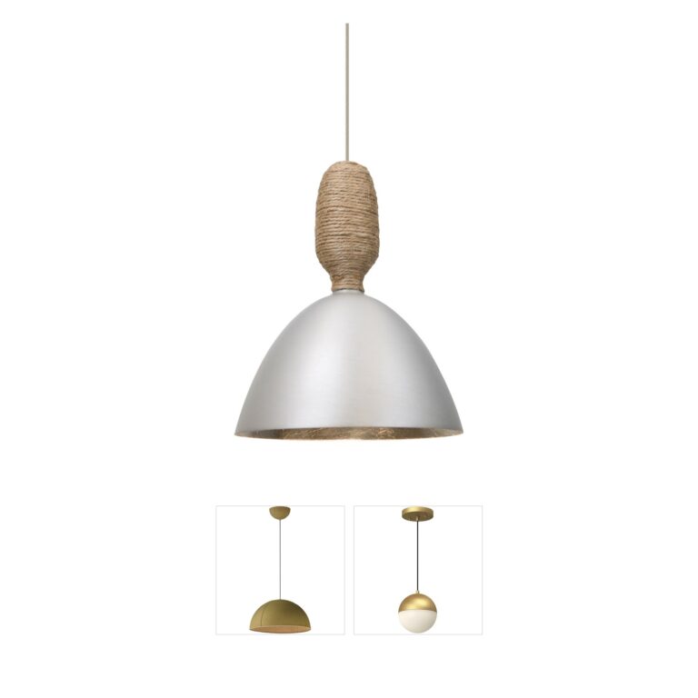 Besa Lighting Creed Satin Nickel Aluminum LED Pendant