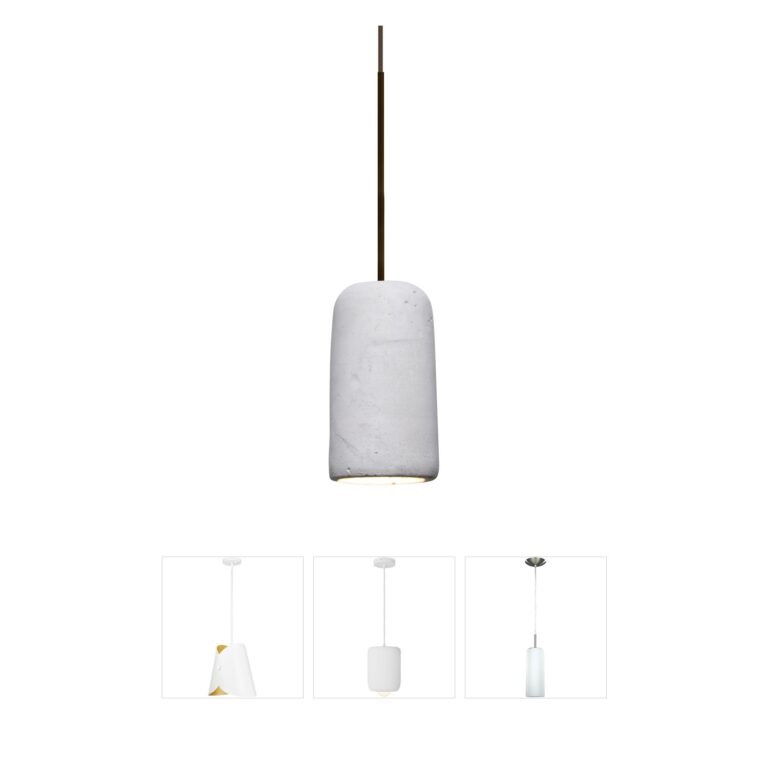 Besa Lighting Glide Concrete Shade Pendant in Bronze