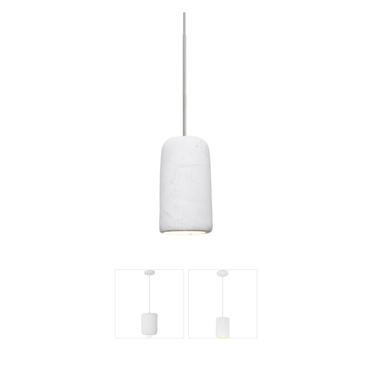 Besa Lighting Glide White Concrete LED Pendant