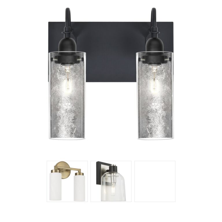 Besa Lighting Duke Black Aluminum Vanity Light