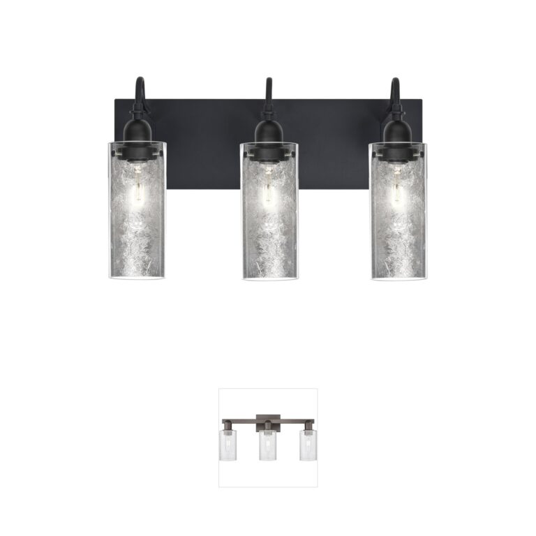 Besa Lighting Duke Black Aluminum Vanity Light