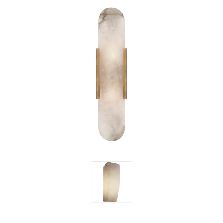 Visual Comfort Signature Collection Kelly Wearstler Melange Alabaster Sconce