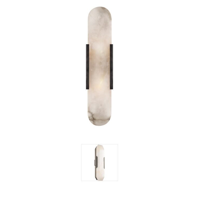 Visual Comfort Signature Collection Kelly Wearstler Melange Alabaster Wall Sconce