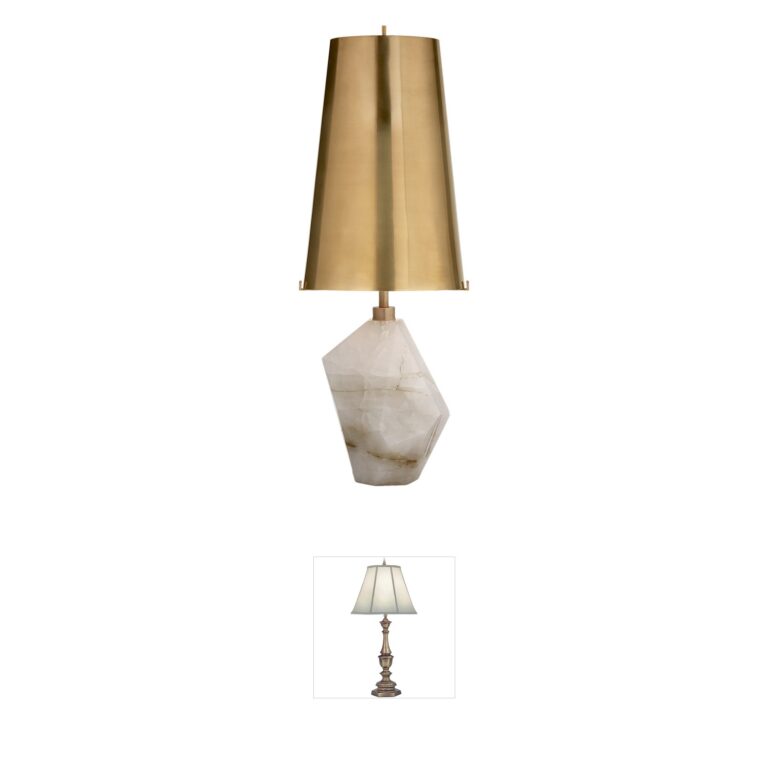 Visual Comfort Signature Collection Kelly Wearstler Halcyon Natural Quartz Table Lamp