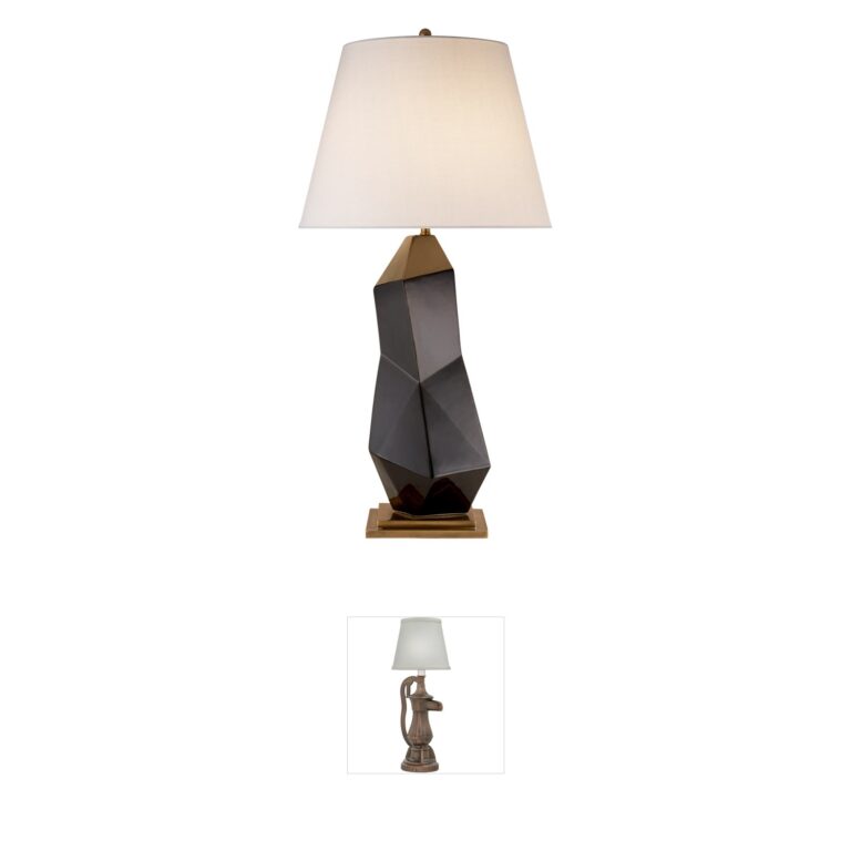 Visual Comfort Signature Kelly Wearstler Bayliss Black Porcelain Table Lamp