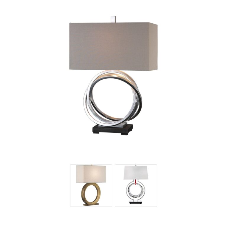 Uttermost Soroca Silver Leaf Table Lamp