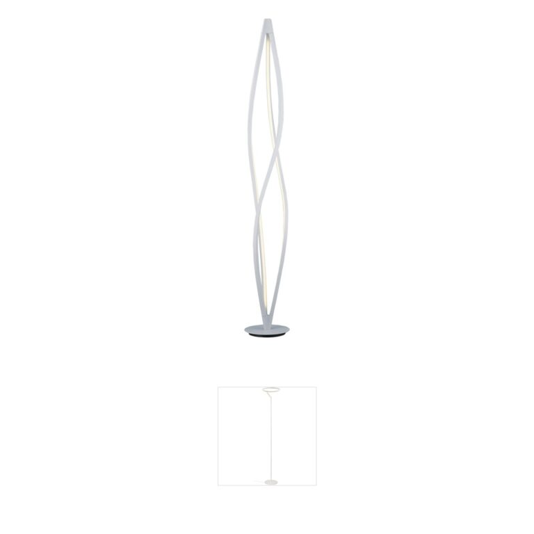 ET2 Cyclone LED Matte White Floor Lamp