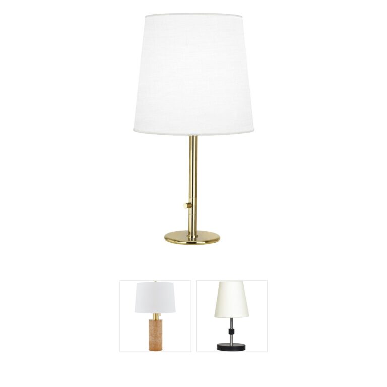 Robert Abbey Rico Espinet Buster Polished Brass Table Lamp