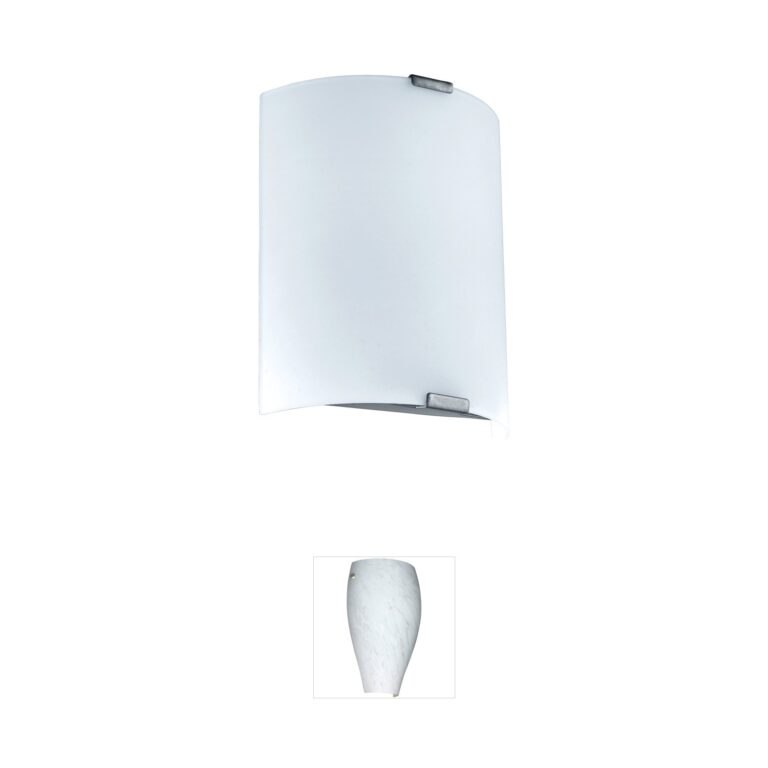 Eglo Grafik Silver Cylinder LED Wall Sconce