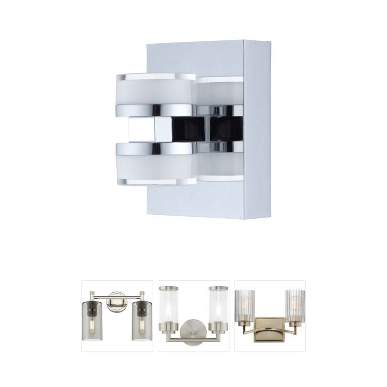 Eglo Romendo Chrome LED Bathroom Vanity Light
