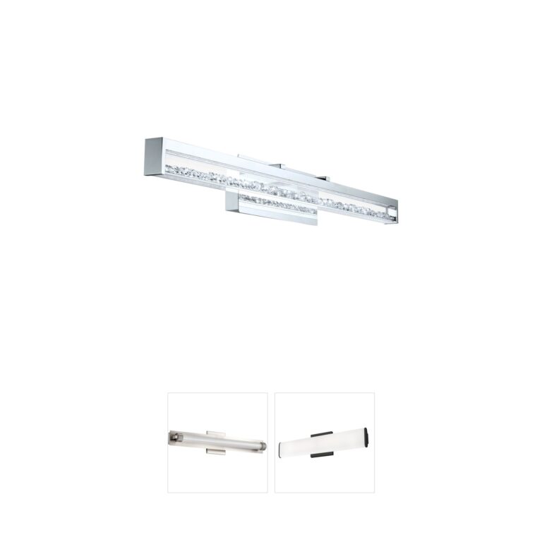 Eglo Cardito 2 Chrome & Crystal Vanity Light
